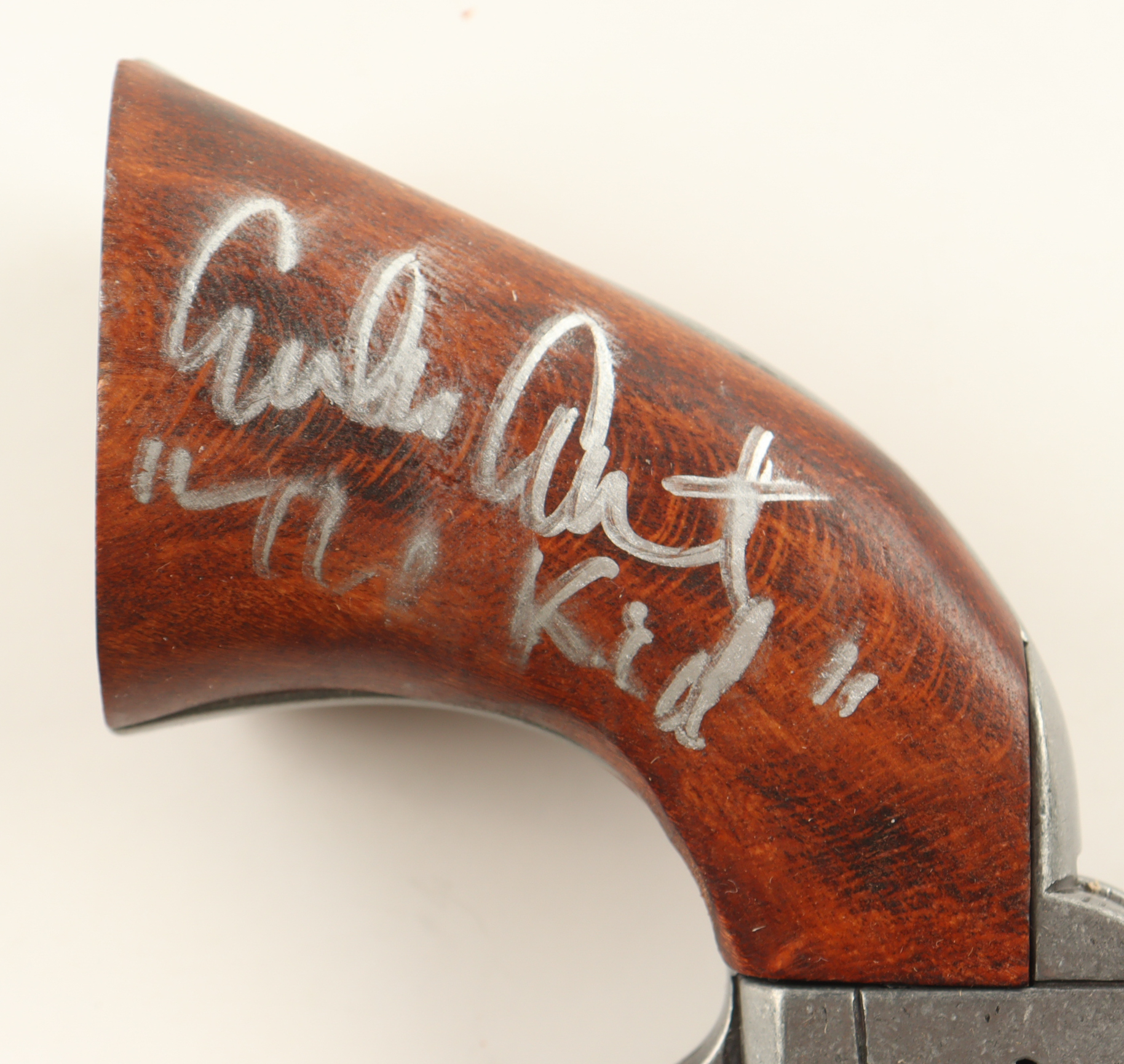 Emilio Estevez Signed "Young Guns" Revolver Inscribed "The Kid" (Beckett) at PristineAuction.com Emilio Estevez Signed "Young Guns" Revolver Inscribed "The Kid" (Beckett) at PristineAuction.com