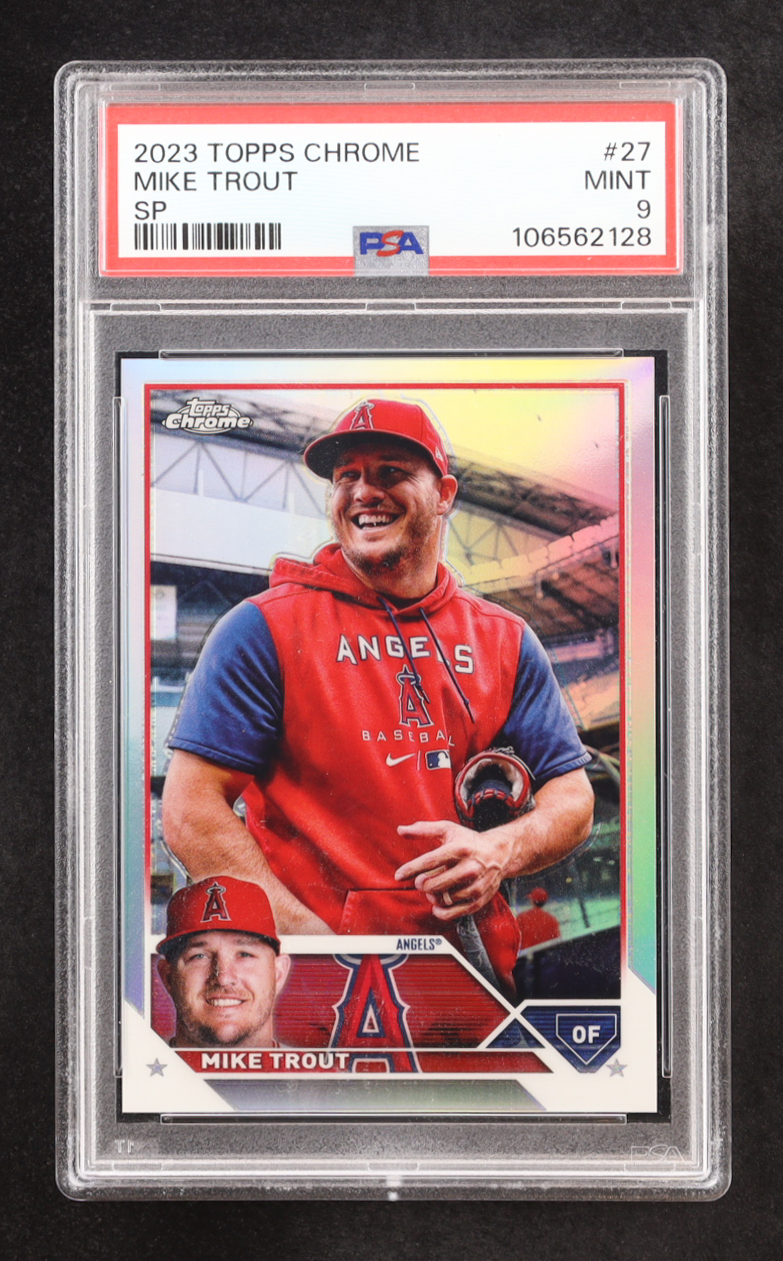 Mike Trout 2023 Topps Chrome SP #27 (PSA 9) at PristineAuction.com Mike Trout 2023 Topps Chrome SP #27 (PSA 9) at PristineAuction.com