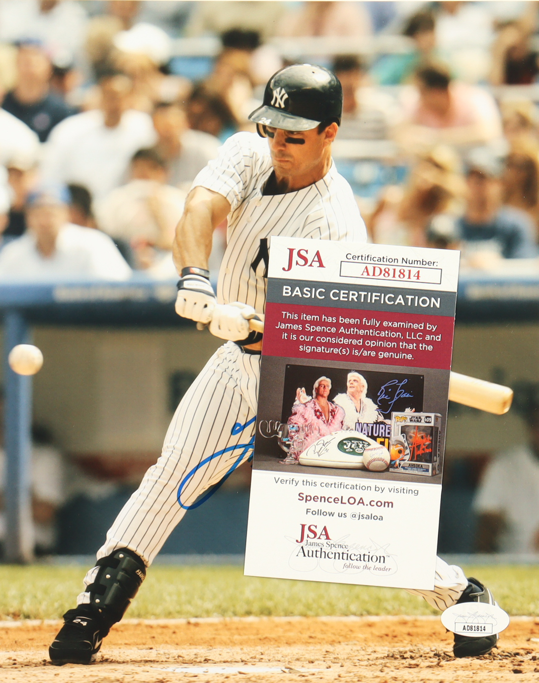 Tino Martinez Signed Yankees 8x10 Photo (JSA) at PristineAuction.com Tino Martinez Signed Yankees 8x10 Photo (JSA) at PristineAuction.com