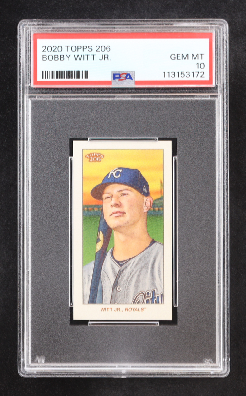 Bobby Witt Jr. 2020 Topps 206 #44 RC (PSA 10) at PristineAuction.com Bobby Witt Jr. 2020 Topps 206 #44 RC (PSA 10) at PristineAuction.com