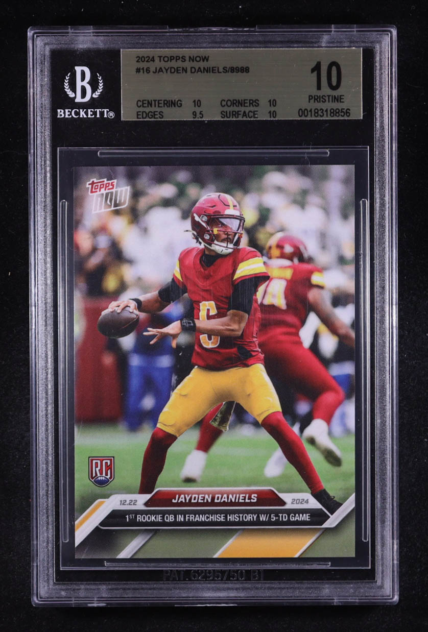 Jayden Daniels 2024 Topps Now #16 RC (BGS 10) at PristineAuction.com Jayden Daniels 2024 Topps Now #16 RC (BGS 10) at PristineAuction.com