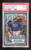 Junior Caminero 2024 Bowman's Best Best Ballers Lava #BB24 #46/50 RC (PSA 9) at PristineAuction.com