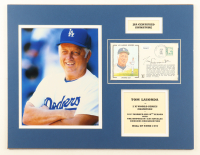 Tommy Lasorda Signed Custom Matted 1985 FDC Envelope (JSA) at PristineAuction.com