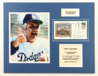 Tommy Lasorda Signed Custom Matted 1990 FDC Envelope (JSA) at PristineAuction.com