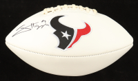 Jayden Higgins Signed Texans Logo Football (Beckett) at PristineAuction.com