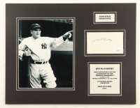 Joe McCarthy Signed Custom Matted Index Card (JSA) at PristineAuction.com