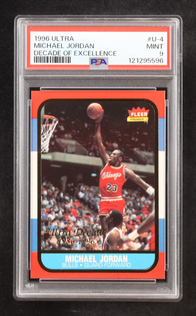 Michael Jordan 1996-97 Ultra Decade of Excellence #U4 (PSA 9) at PristineAuction.com Michael Jordan 1996-97 Ultra Decade of Excellence #U4 (PSA 9) at PristineAuction.com