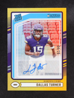 Dallas Turner 2024 Donruss Rated Rookies Autographs Gold #331 #04/25 RC at PristineAuction.com