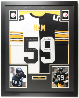 Jack Ham Signed Custom Framed Jersey Display Inscribed "HOF 88", "4x SB Champs" & "8x Pro Bowl" (JSA) at PristineAuction.com