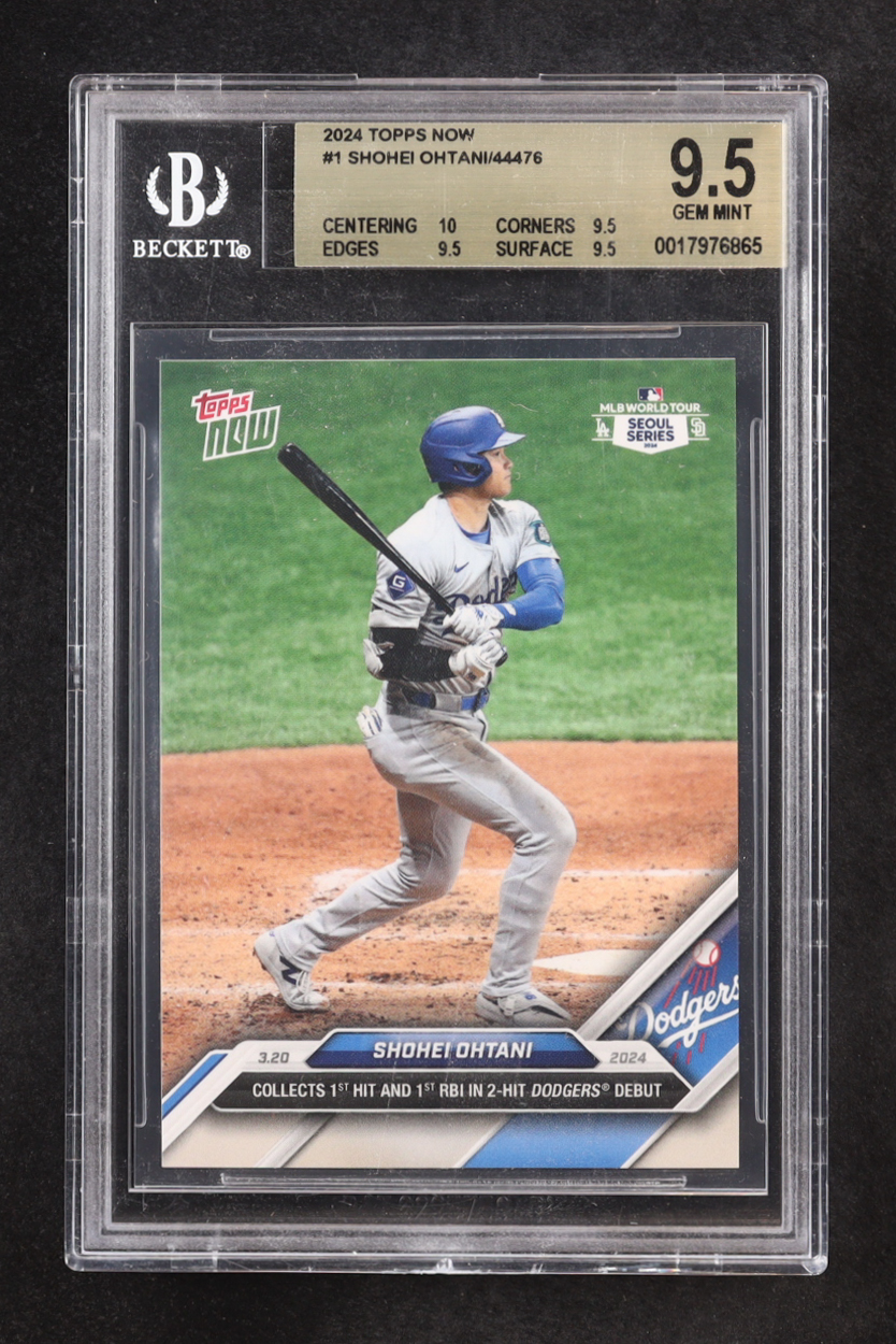 Shohei Ohtani 2024 Topps Now #1 (BGS 9.5) at PristineAuction.com Shohei Ohtani 2024 Topps Now #1 (BGS 9.5) at PristineAuction.com