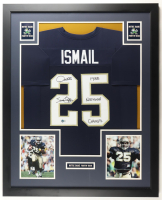 Rocket Ismail Signed Custom Framed Jersey Display Inscribed "1988 National Champs" (Beckett) at PristineAuction.com