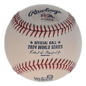 Ryan Brasier Signed 2024 World Series Baseball (PSA) at PristineAuction.com Ryan Brasier Signed 2024 World Series Baseball (PSA) at PristineAuction.com