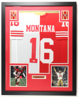Joe Montana Signed Custom Framed Jersey Display (JSA) at PristineAuction.com