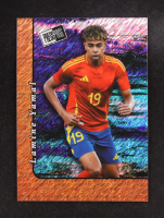 Lamine Yamal 2024 Leaf Collective Promo '00 Press Pass Shimmer Orange #20B4 #66/299 at PristineAuction.com