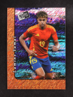 Lamine Yamal 2024 Leaf Collective Promo '00 Press Pass Shimmer Orange #20B4 #66/299 at PristineAuction.com