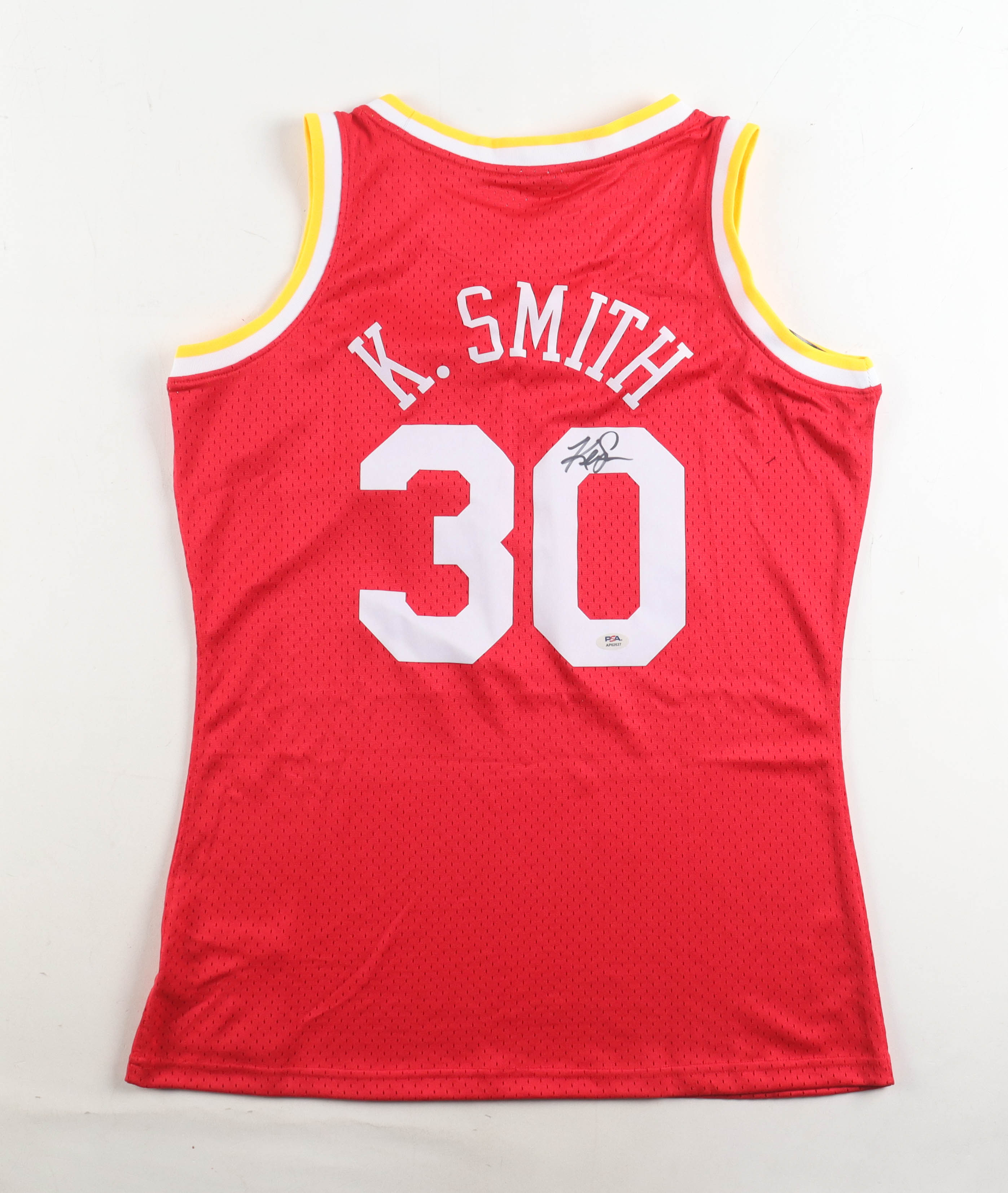 Kenny Smith Signed Rockets Mitchell & Ness Authentic Jersey (PSA) at PristineAuction.com Kenny Smith Signed Rockets Mitchell & Ness Authentic Jersey (PSA) at PristineAuction.com