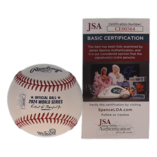 Andy Pages Signed 2024 World Series Baseball (JSA) at PristineAuction.com Andy Pages Signed 2024 World Series Baseball (JSA) at PristineAuction.com