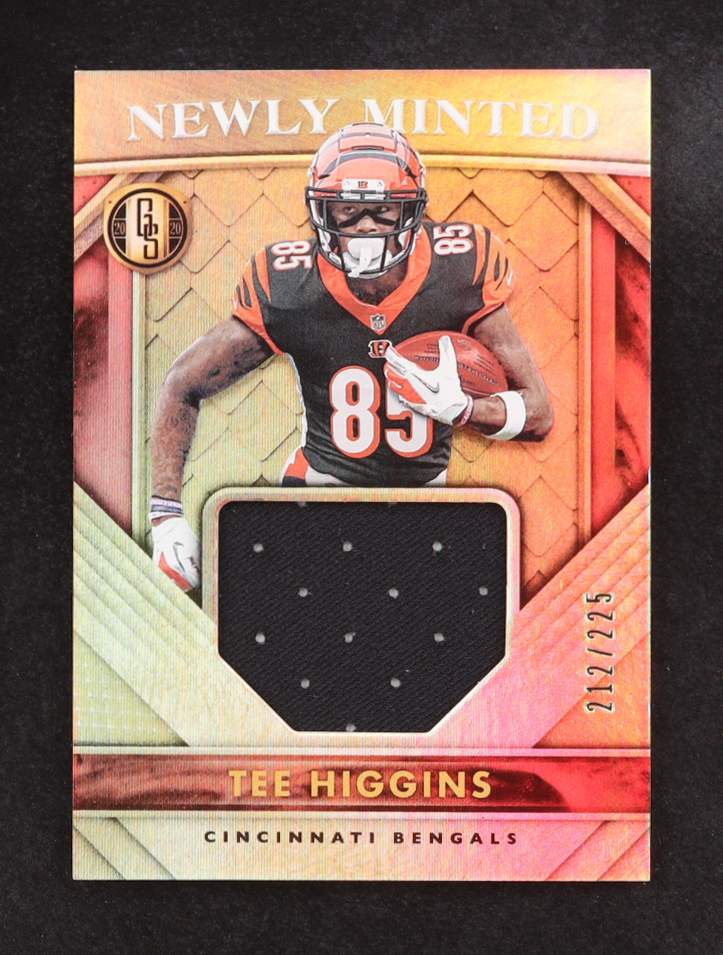 Tee Higgins 2020 Panini Gold Standard Newly Minted Memorabilia #22 #212/225 RC at PristineAuction.com Tee Higgins 2020 Panini Gold Standard Newly Minted Memorabilia #22 #212/225 RC at PristineAuction.com