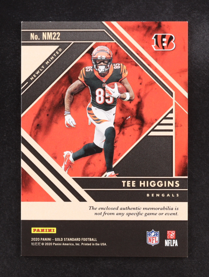 Tee Higgins 2020 Panini Gold Standard Newly Minted Memorabilia #22 #212/225 RC at PristineAuction.com Tee Higgins 2020 Panini Gold Standard Newly Minted Memorabilia #22 #212/225 RC at PristineAuction.com