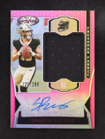 Spencer Rattler 2024 Certified Freshman Fabric Mirror Signatures Pink #16 #215/299 RC at PristineAuction.com