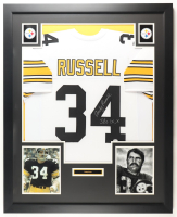 Andy Russell Signed Custom Framed Jersey Display Inscribed "SBs IX, X" (JSA) at PristineAuction.com