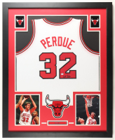 Will Perdue Signed Custom Framed Jersey Display (PSA) at PristineAuction.com