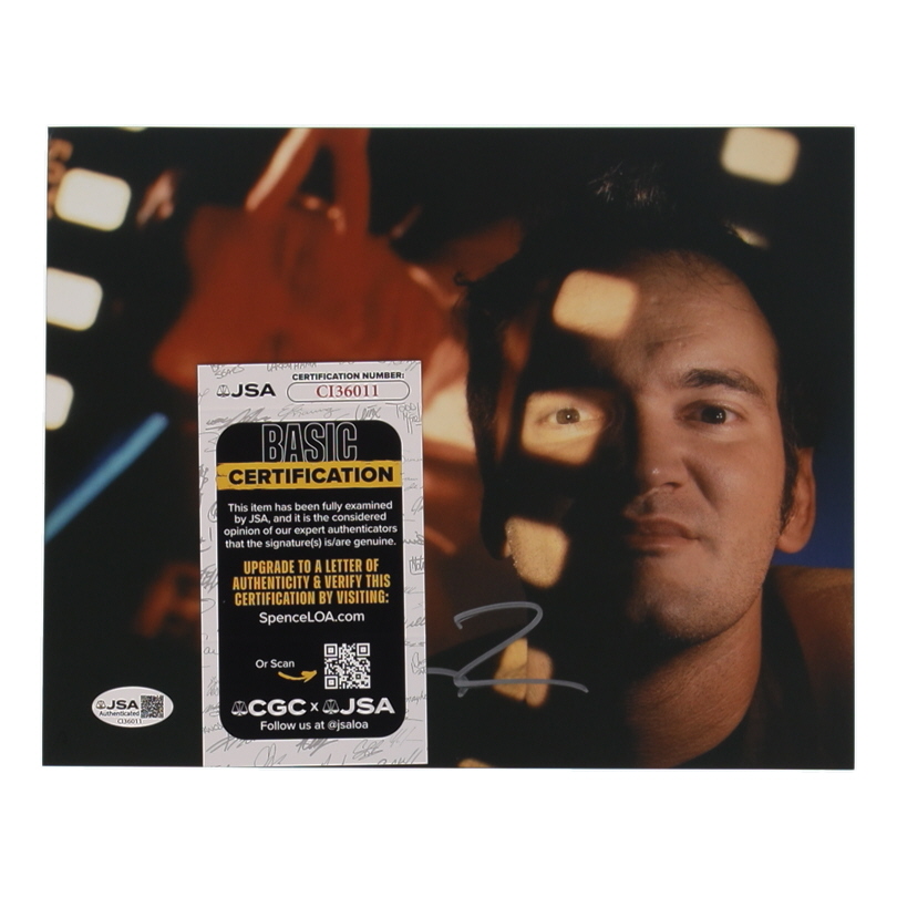 Quentin Tarantino Signed 8x10 Photo (JSA) at PristineAuction.com Quentin Tarantino Signed 8x10 Photo (JSA) at PristineAuction.com