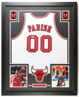 Robert Parish Signed Custom Framed Jersey Display (JSA) at PristineAuction.com
