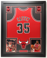 Jason Caffey Signed Custom Framed Jersey Display Inscribed "2x NBA Champs" (Beckett) at PristineAuction.com