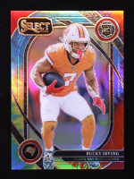 Bucky Irving 2024 Panini Select Prizm Tie-Dye #239 RC #13/25 at PristineAuction.com