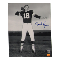 Frank Ryan Signed Browns 8x10 Photo (Beckett) at PristineAuction.com