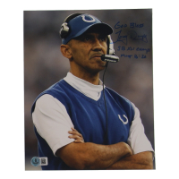 Tony Dungy Signed Colts 8x10 Photo Inscribed "God Bless / SB XLI Champs" (Beckett) at PristineAuction.com