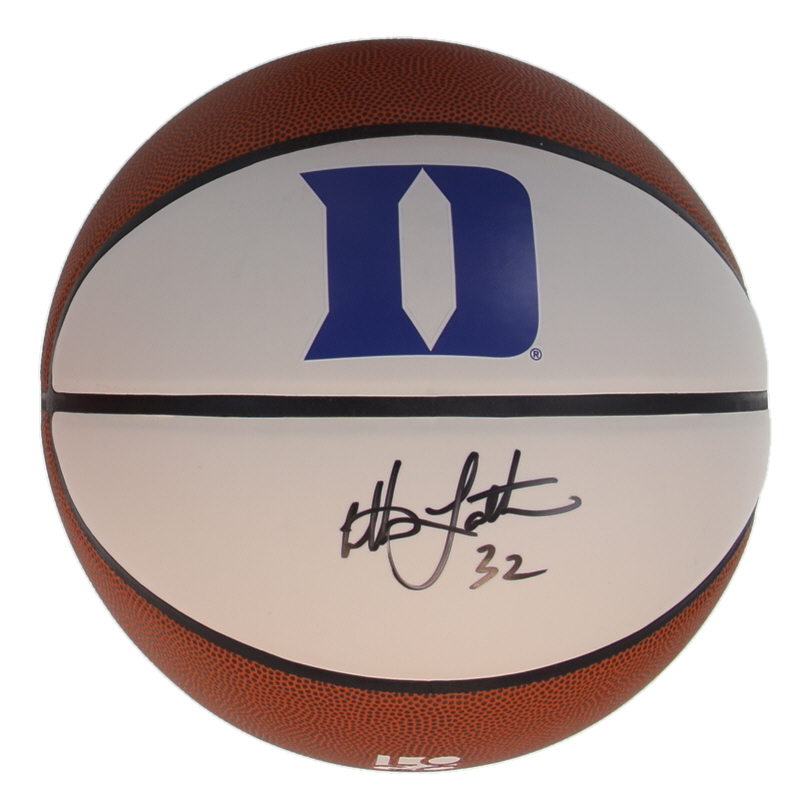 Christian Laettner Signed Duke Logo Basketball (Schwartz) at PristineAuction.com Christian Laettner Signed Duke Logo Basketball (Schwartz) at PristineAuction.com