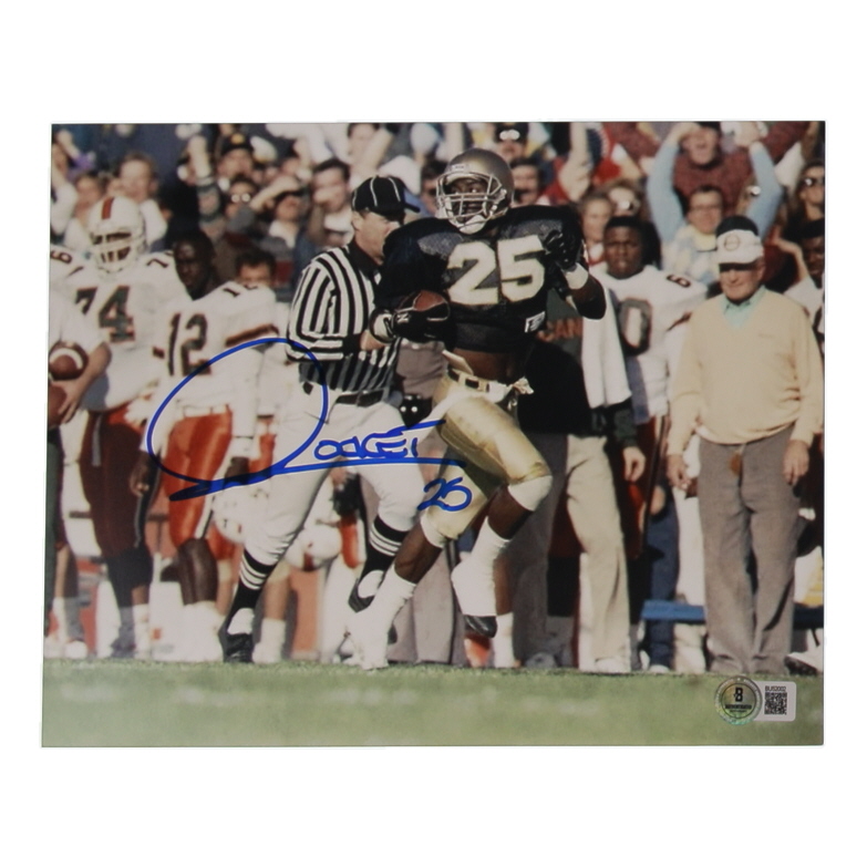 Raghib "Rocket" Ismail Signed Notre Dame Fighting Irish 8x10 Photo (Beckett) at PristineAuction.com Raghib "Rocket" Ismail Signed Notre Dame Fighting Irish 8x10 Photo (Beckett) at PristineAuction.com