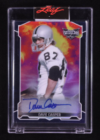 Dave Casper 2022 Leaf Vibrance Autographs Rainbow Navy Blue #BADC1 at PristineAuction.com