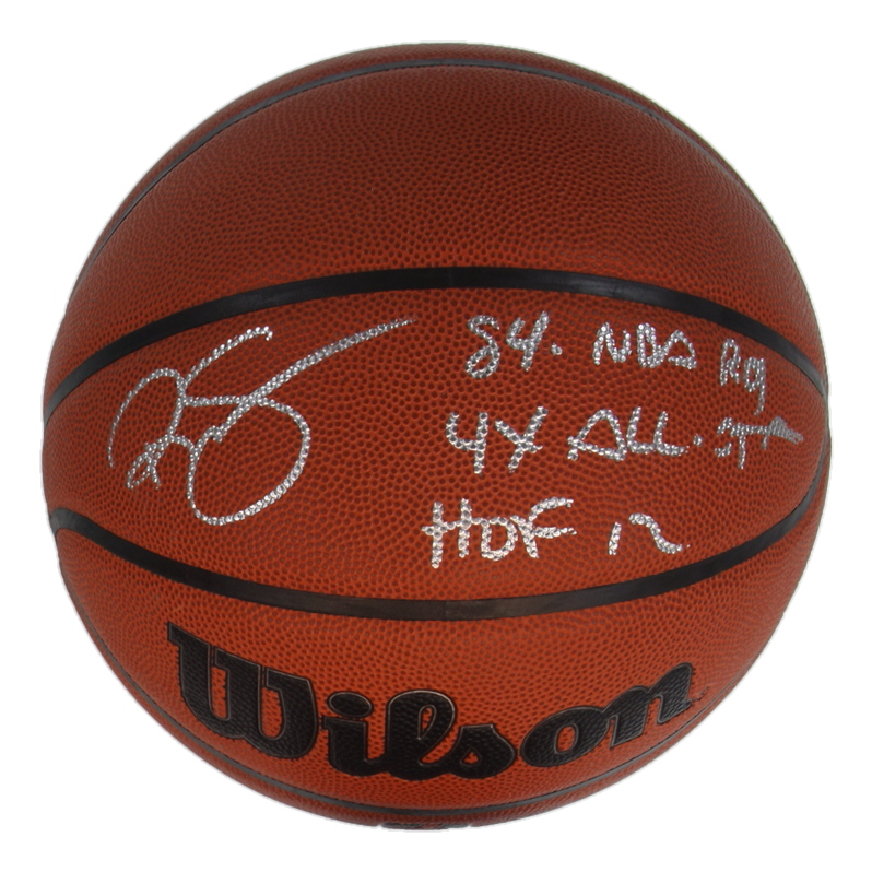 Ralph Sampson Signed NBA Basketball Inscribed "84 NBA ROY", "4x All Star" & "HOF 12" (Schwartz) at PristineAuction.com Ralph Sampson Signed NBA Basketball Inscribed "84 NBA ROY", "4x All Star" & "HOF 12" (Schwartz) at PristineAuction.com