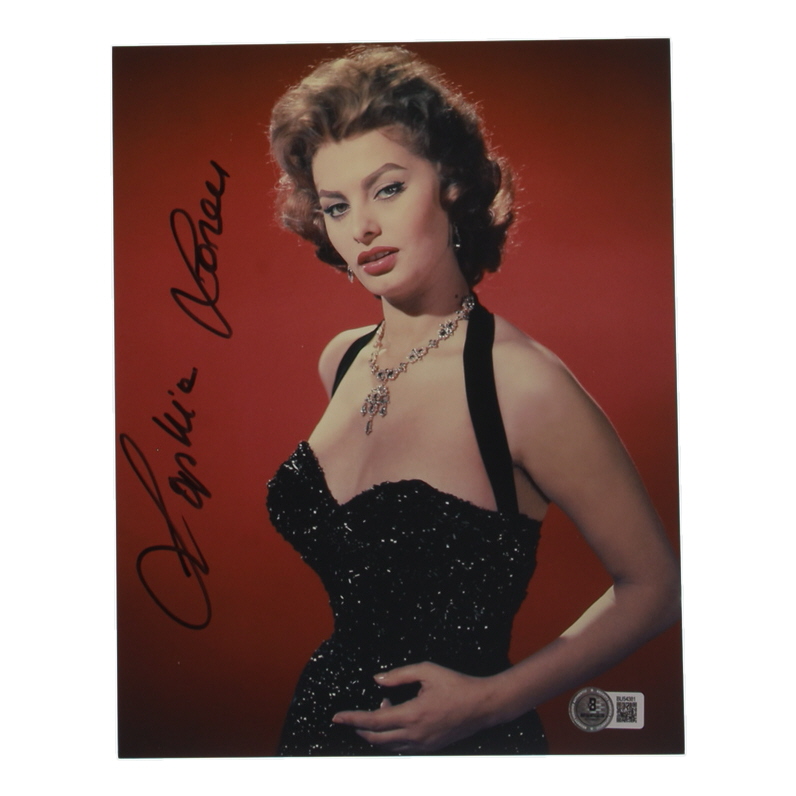 Sophia Loren Signed 8x10 Photo (Beckett) at PristineAuction.com Sophia Loren Signed 8x10 Photo (Beckett) at PristineAuction.com