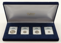 The Binion Collection (4) Coin Uncirculated Binion Silver Coin Type Set With Display Case #2420/2500 at PristineAuction.com