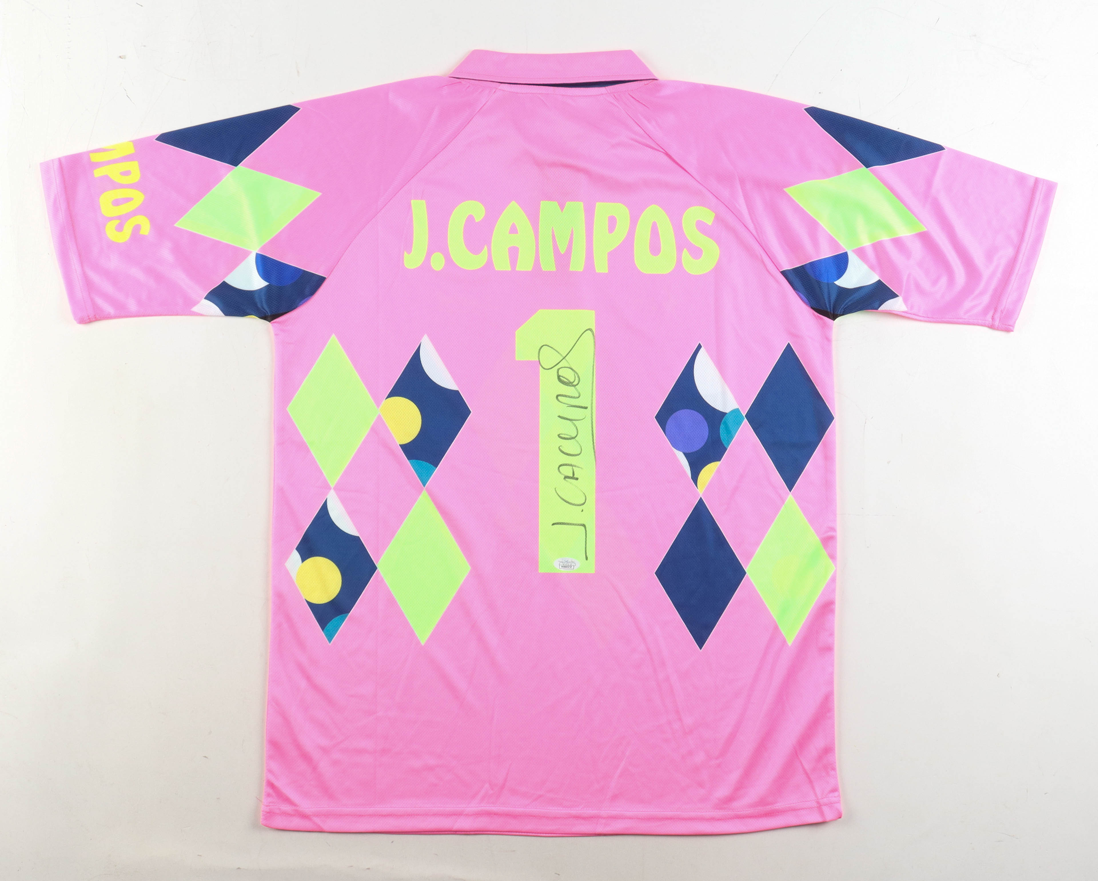 Jorge Campos Signed Jersey (JSA) at PristineAuction.com Jorge Campos Signed Jersey (JSA) at PristineAuction.com