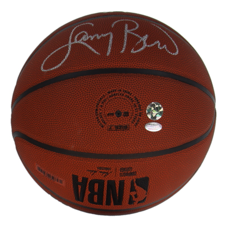 Larry Bird Signed Celtics Logo NBA Basketball (Schwartz & Bird) at PristineAuction.com Larry Bird Signed Celtics Logo NBA Basketball (Schwartz & Bird) at PristineAuction.com