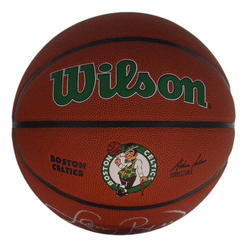 Larry Bird Signed Celtics Logo NBA Basketball (Schwartz & Bird) at PristineAuction.com Larry Bird Signed Celtics Logo NBA Basketball (Schwartz & Bird) at PristineAuction.com