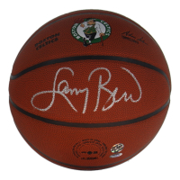 Larry Bird Signed Celtics Logo NBA Basketball (Schwartz & Bird) at PristineAuction.com