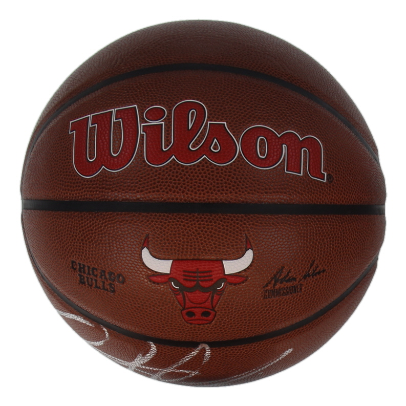 Dennis Rodman Signed Bulls Logo Basketball (Schwartz) at PristineAuction.com Dennis Rodman Signed Bulls Logo Basketball (Schwartz) at PristineAuction.com