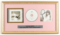 Taylor Swift Signed Custom Framed "Tortured Poets Society" CD Album Insert Display With Disc Case (PSA) at PristineAuction.com