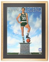 Larry Bird Signed Celtics Custom Framed 1988 Vintage Converse In-Store Poster (PSA) at PristineAuction.com