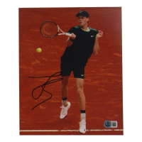Jannik Sinner Signed 8x10 Photo (Beckett) at PristineAuction.com