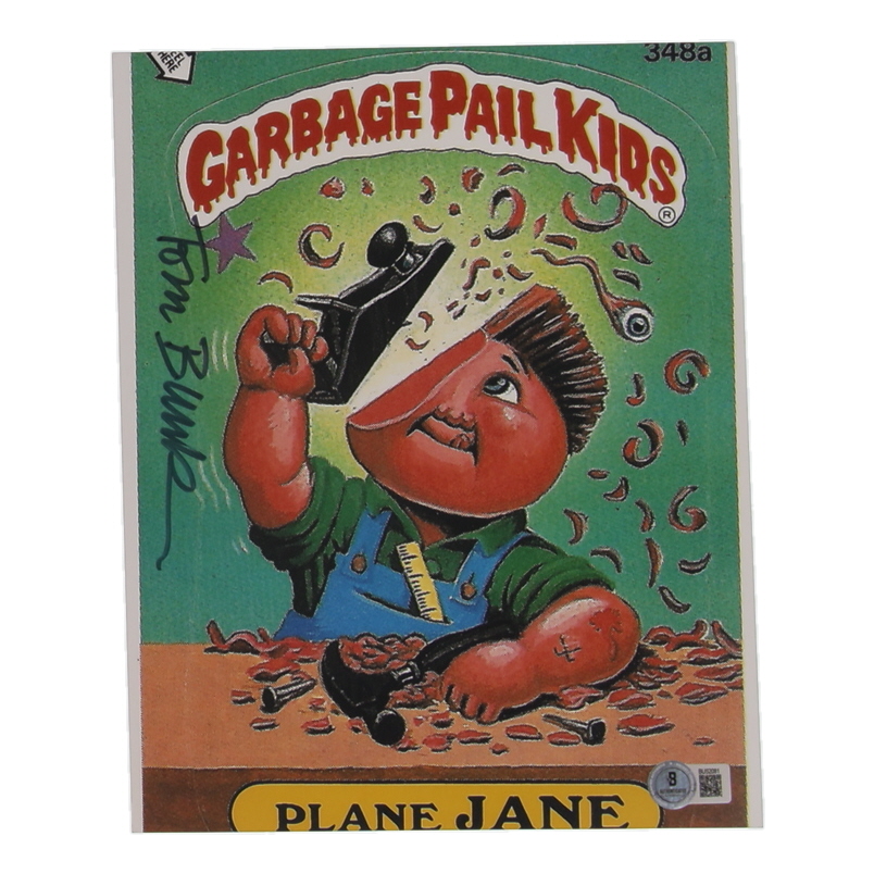 Tom Bunk Signed "Garbage Pail Kids: Plane Jane" 8x10 Photo (Beckett) at PristineAuction.com Tom Bunk Signed "Garbage Pail Kids: Plane Jane" 8x10 Photo (Beckett) at PristineAuction.com