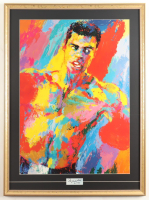 Muhammad Ali Signed Custom Framed Cut Display with Leroy Neiman Art Print Inscribed "2-14-97" (PSA) at PristineAuction.com