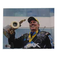 John Force Signed NHRA 8x10 Photo (Beckett) at PristineAuction.com