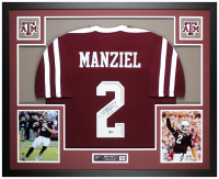 Johnny Manziel Signed Custom Framed Jersey Display (Beckett) at PristineAuction.com